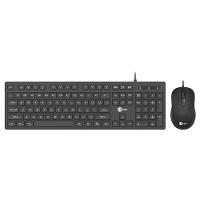 Kit Teclado E Mouse Lecoo, Usb, Abnt2, 2400dpi, Preto - Cm102