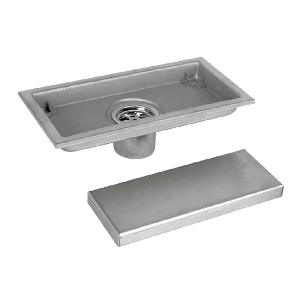 Ralo Linear Oculto 20cm Inox Invisivel Anti Odor Anti Inseto Banheiro Lavabo Seguro Resistente - 10