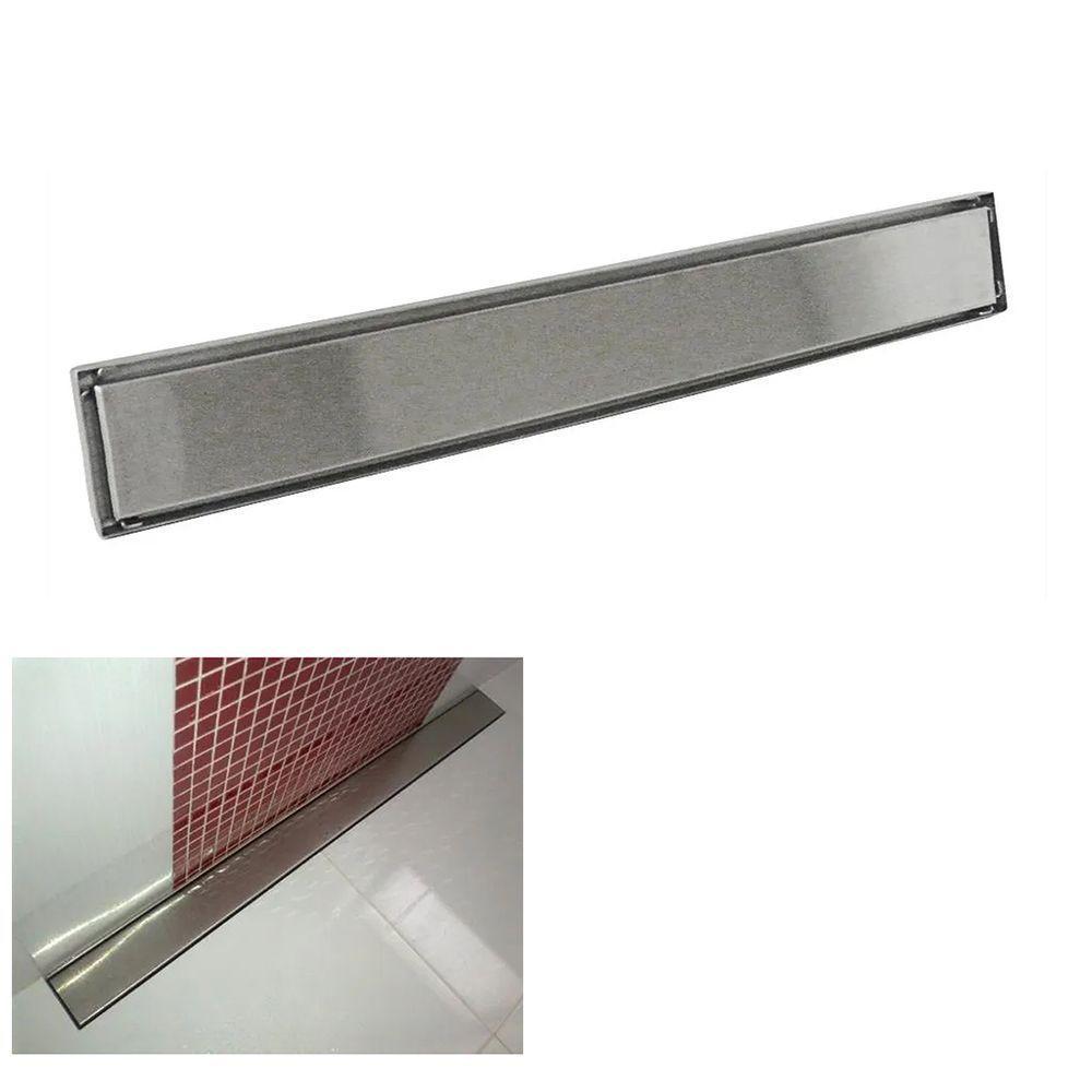 Ralo Invisivel Linear 60cm Aço Inox Anti Odor Anti Inseto Banheiro Lavabo Resistente - 2