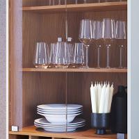 Cristaleira Com Portas De Vidro E Adega Jurerê Off White Matte Freijó - 7