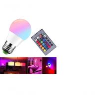Lâmpada Led Rgb 16 Cores Bivolt E27 Com Controle Remoto - 2