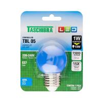 Lâmpada Led Bolinha 1w - Taschibra Azul - 3