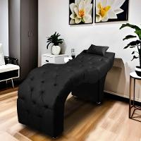 Maca Estofada Para Clínica De Estética Facial Com Capitonê Preto - 6