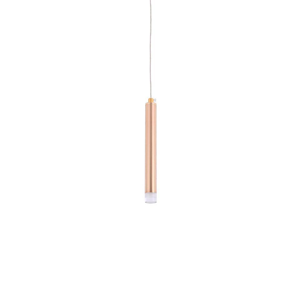 Lustre Pendente Skylight Aaron 3079s Led Bivolt Dourado/transparente - 1