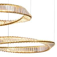 Lustre Pendente Skylight Domino 4043 G Led Bivolt Dourado - 4