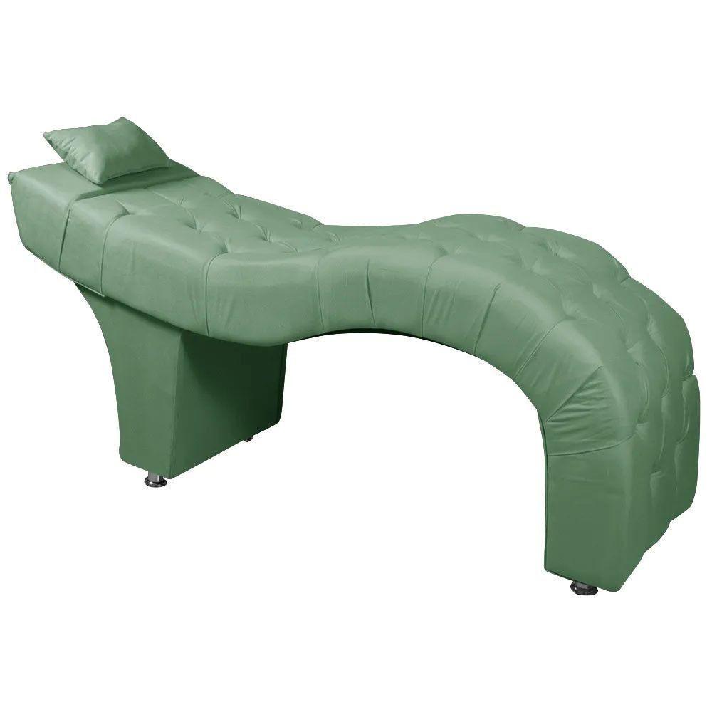 Maca Estofada Para Clínica De Estética Facial Com Capitonê Verde Samabaia - 1