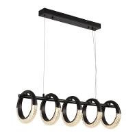 Lustre Pendente Skylight Diamond 3098 Preto Led Bivolt Preto/transparente - 3