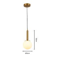 Lustre Pendente Skylight Basic 3123 G9 Bivolt Dourado/branco - 2