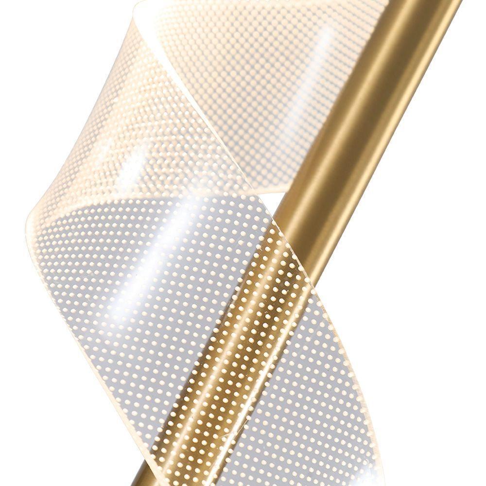 Lustre Pendente Skylight Mast 3066 Led Bivolt Dourado / Translucido - 4