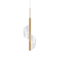 Lustre Pendente Skylight Mast 3066 Led Bivolt Dourado / Translucido - 1