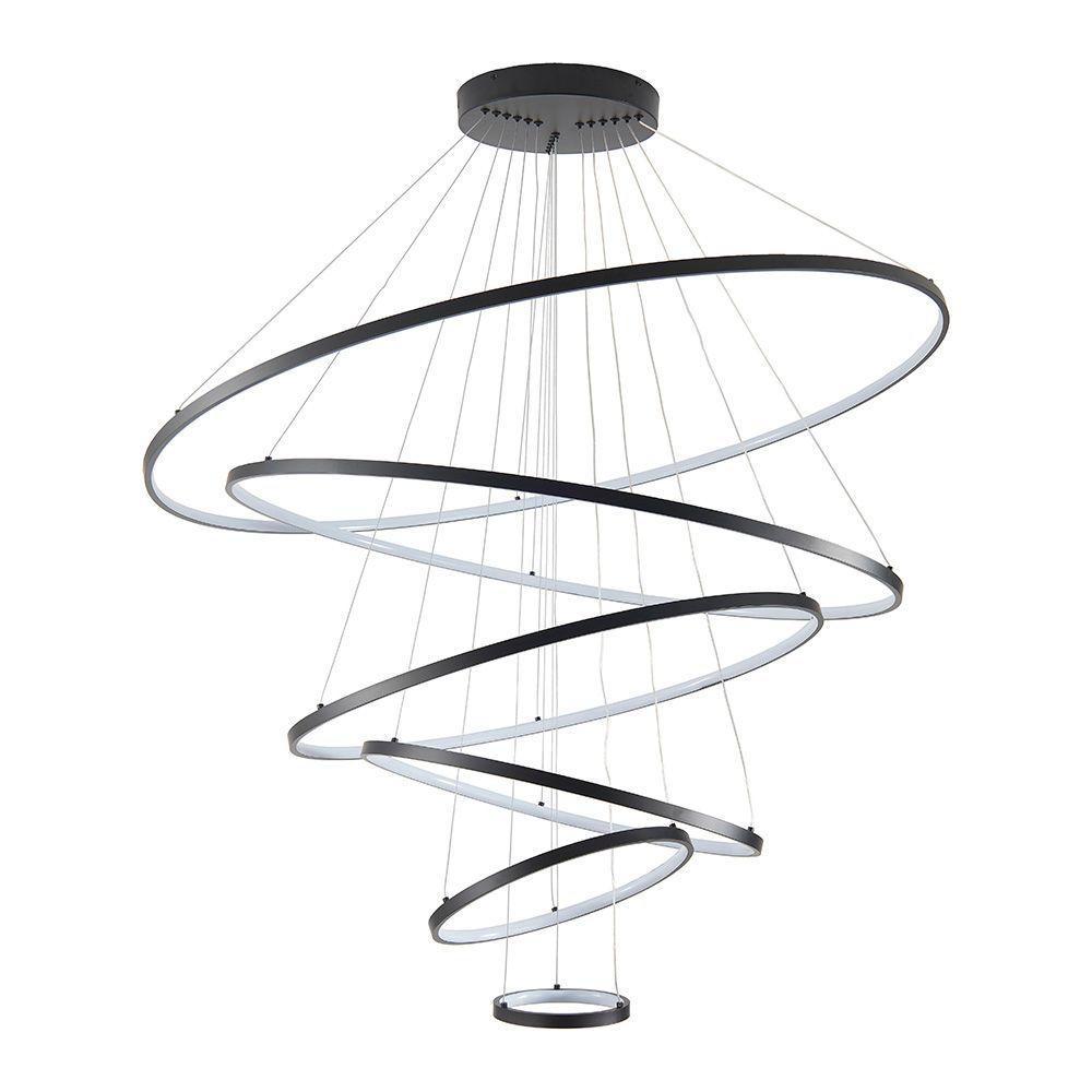 Lustre Pendente Skylight Júpter 4039 Led Bivolt Preto - 4