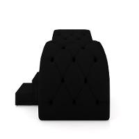 Maca De Estética Para Massagem Cílios Fixa Lash Estofada Com Escada Pu Preto G83 - 5