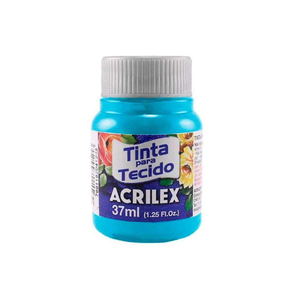 Tinta Para Tecido Fosca 37ml Acrilex Azul Celeste - 1