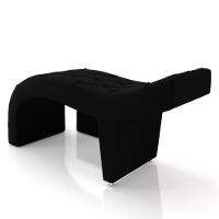 Maca De Estética Para Massagem Cílios Fixa Lash Estofada Com Escada Veludo Preto G83 - 2