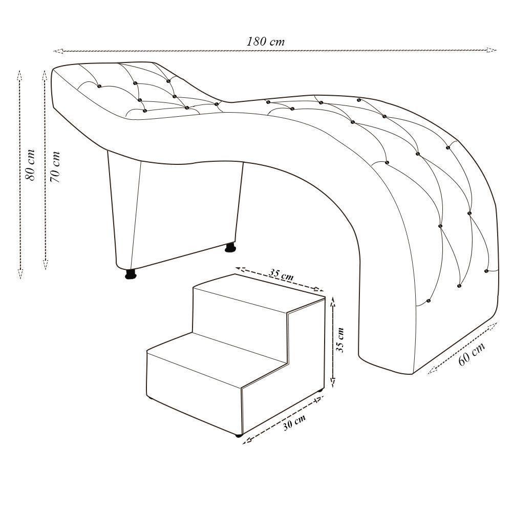 Maca De Estética Para Massagem Cílios Fixa Lash Estofada Com Escada Veludo Cinza G83 - 8