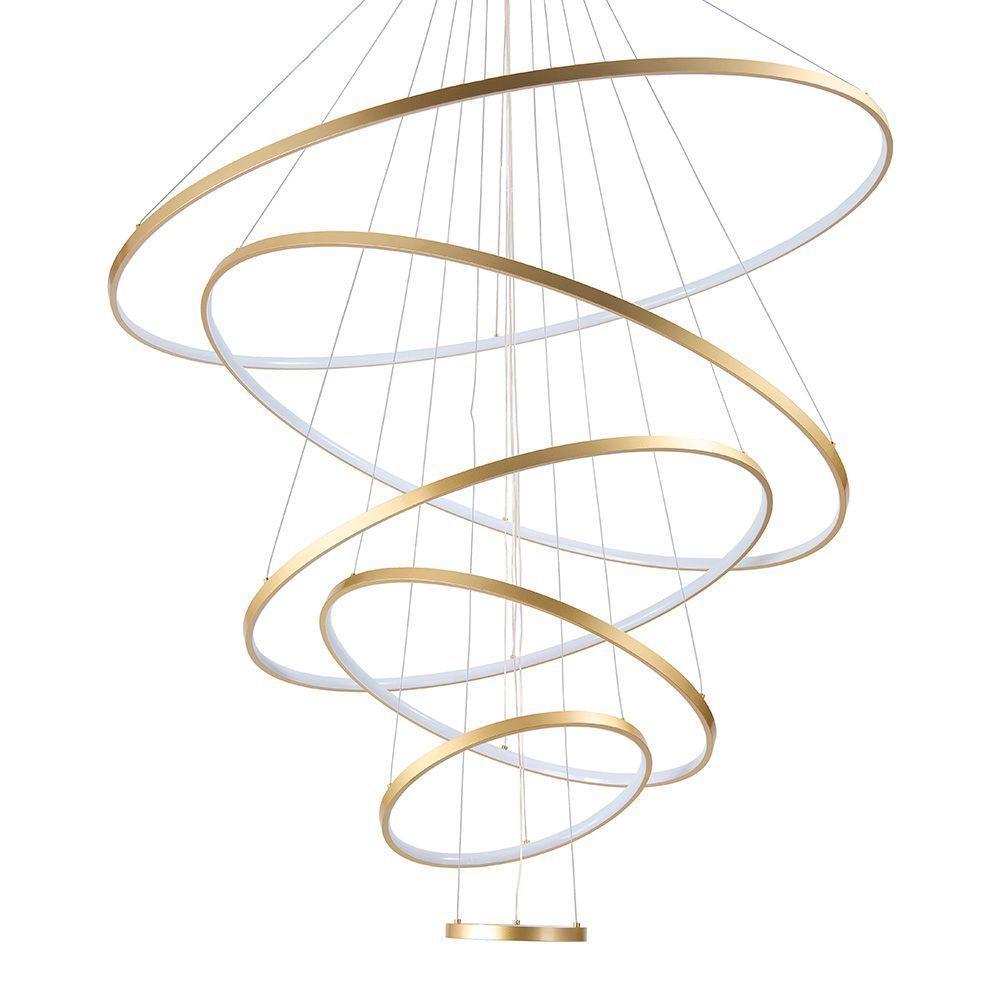 Lustre Pendente Skylight Júpter 4039 Led Bivolt Dourado - 1