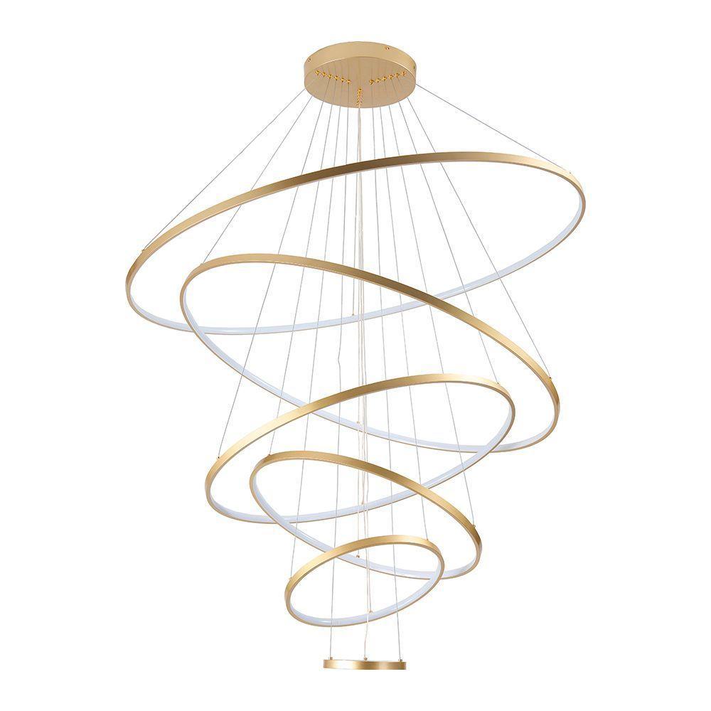 Lustre Pendente Skylight Júpter 4039 Led Bivolt Dourado - 4