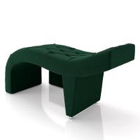 Maca De Estética Para Massagem Cílios Fixa Lash Estofada Com Escada Veludo Verde G83 - 2