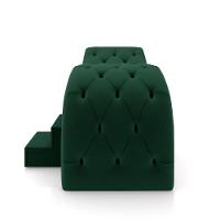 Maca De Estética Para Massagem Cílios Fixa Lash Estofada Com Escada Veludo Verde G83 - 5