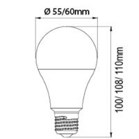 Lâmpada Led Bulbo A60 9w E27 3000k Luz Quente Bivolt Decoração - 2