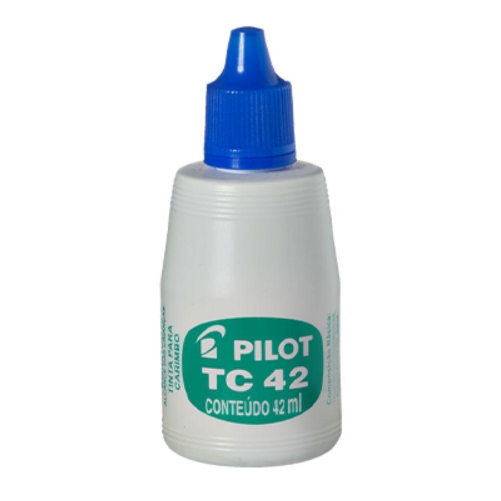 Tinta Tc42 Para Carimbo 42ml Pilot Azul - 1