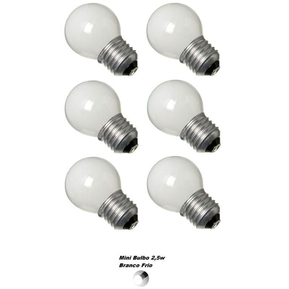 Lampada Led Bolinha 1w E27 Branco Frio - 3