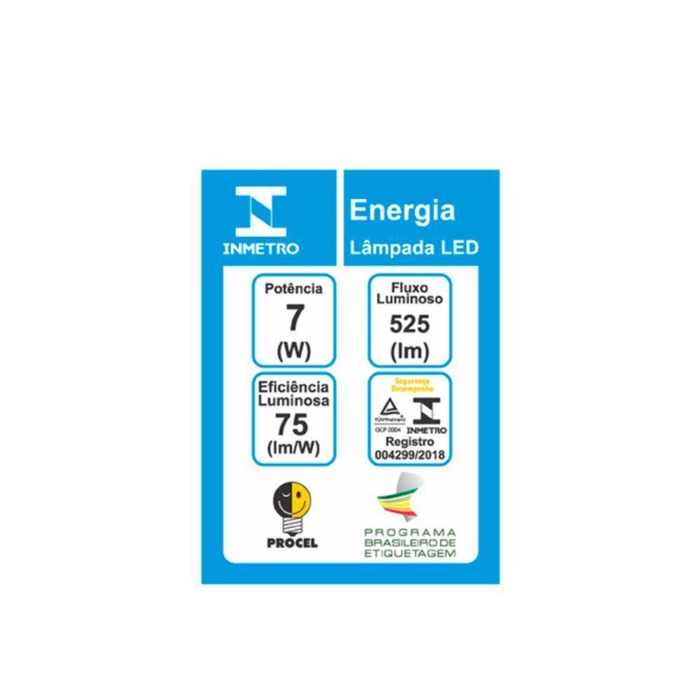 Lâmpada Led Par 20 7w 38 - Taschibra 2700k (amarela) - 3