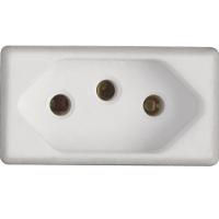 Kit 8 Modulo Tomada 2p+t Tramontina 10 A 250 V Branco - 1