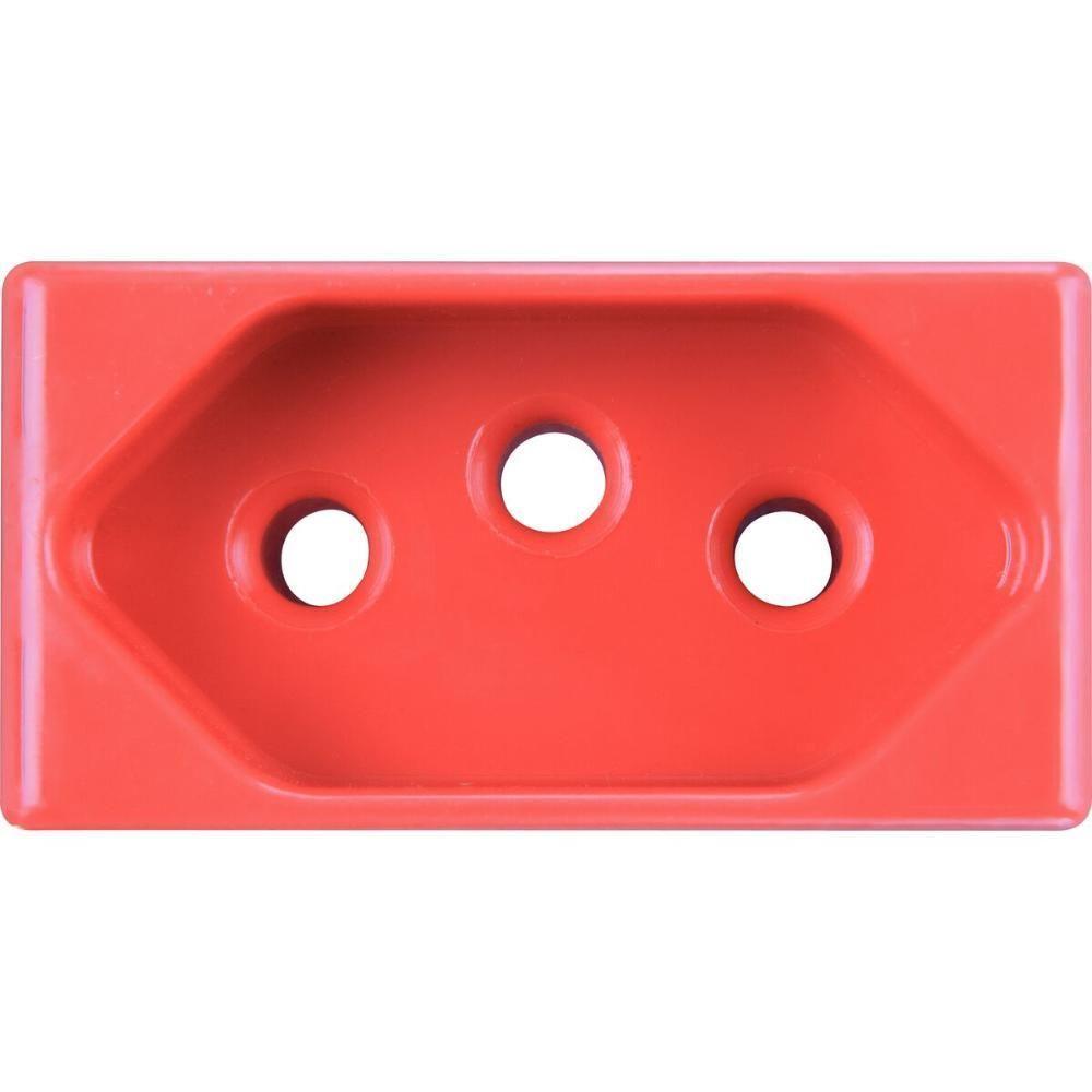 Kit 9 Módulo Tomada 2p T Tramontina 20 A 250 V Vermelho - 1