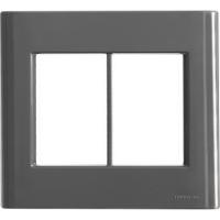 Placa 6 Postos 4x4 Tramontina Giz Titânio Sem Suporte - 1