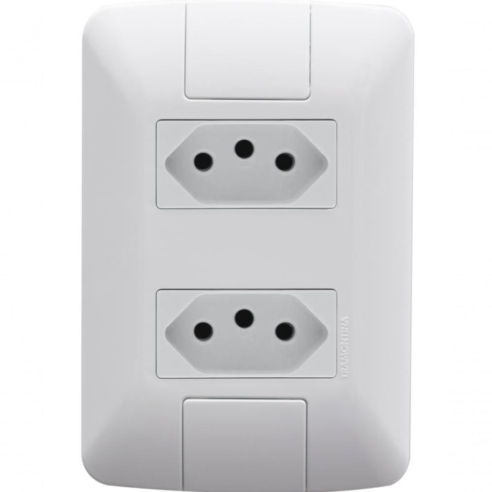 Kit 3 Conj 4x2 Com 2 Tomadas 2p+t Tramontina 20a 250v - 1