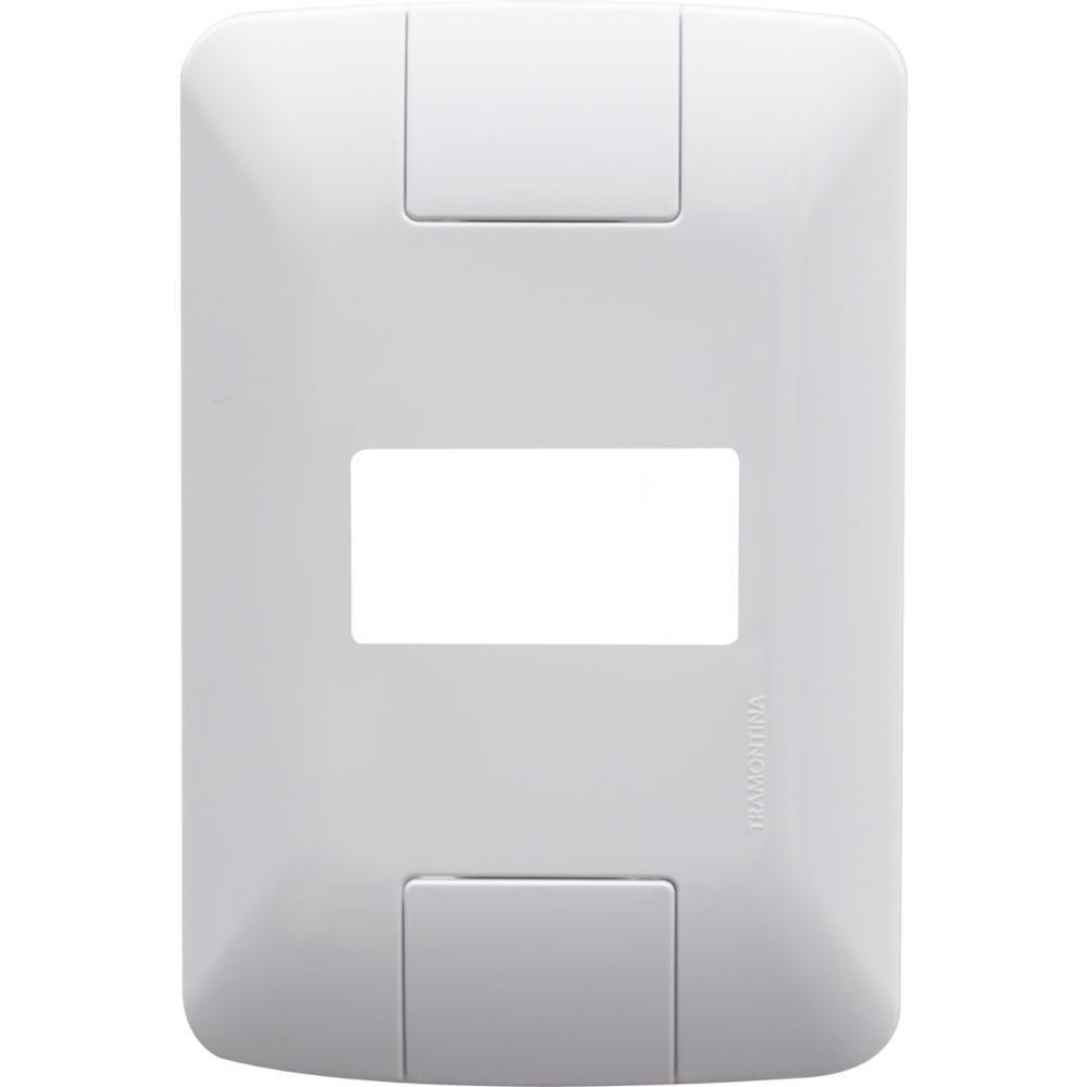 Kit 9 Placa 1 Posto Horizontal 4x2 Tramontina Aria Branca - 1