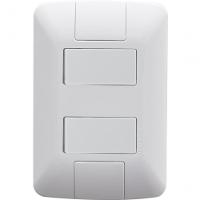 Kit 12 Conjunto 4x2 2 Interruptores Tramontina Aria 6a 250v - 1