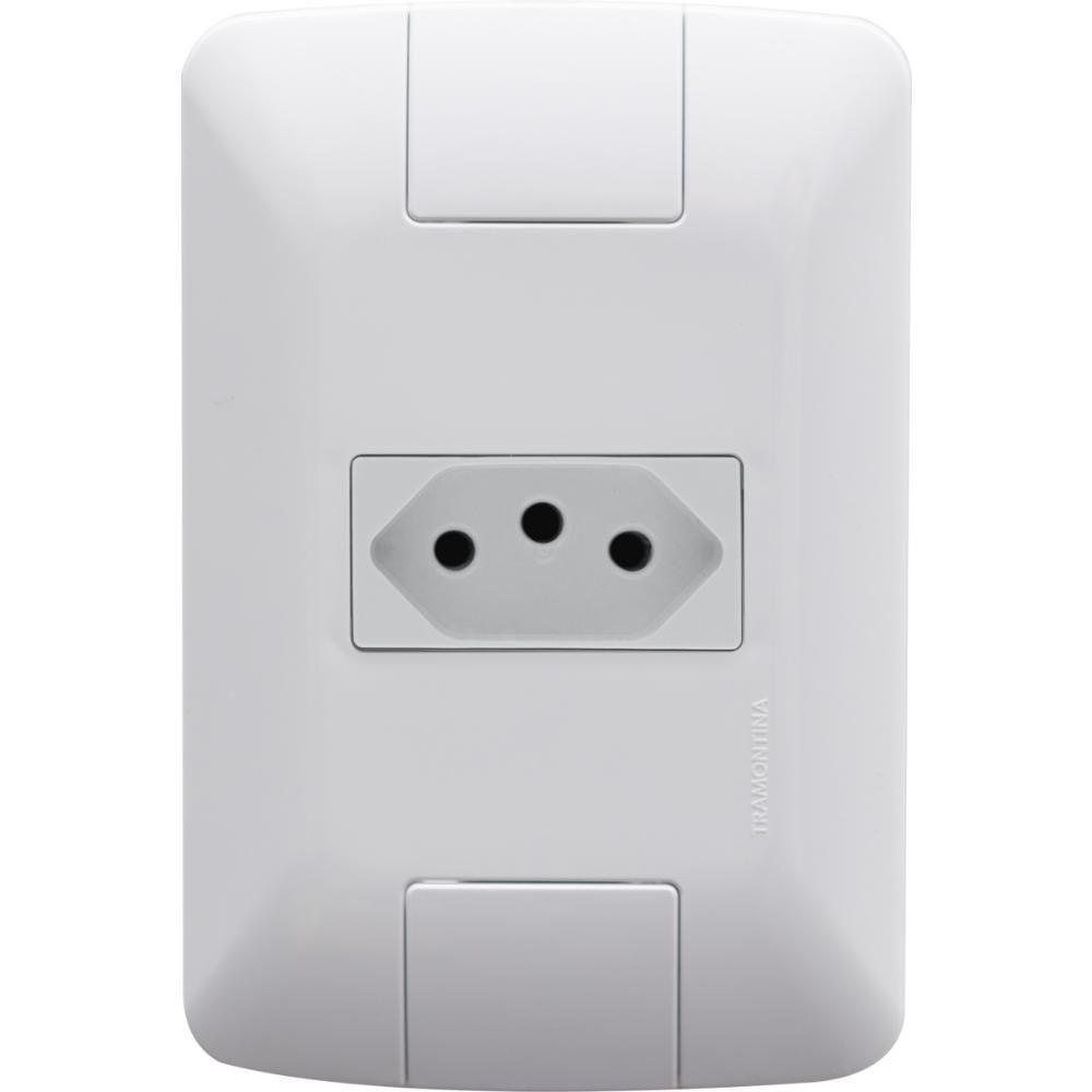 Kit 4 Conj 4x2 Tomada 2p+t Tramontina Aria 20a 250v Branco - 2