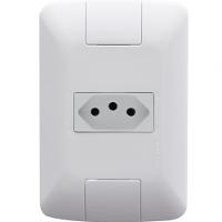 Kit 4 Conj 4x2 Tomada 2p+t Tramontina Aria 20a 250v Branco - 1