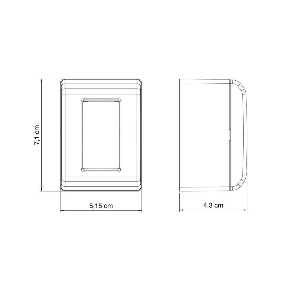 Kit 6 Caixa Sobrepor 1 Tomada 2p+t 10a 250v Tramontina Lizflex - 4