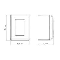 Kit 6 Caixa Sobrepor 1 Tomada 2p+t 10a 250v Tramontina Lizflex - 8