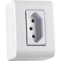 Kit 9 Caixa Sobrepor 1 Tomada 2p+t 10a 250v Tramontina Liz - 4