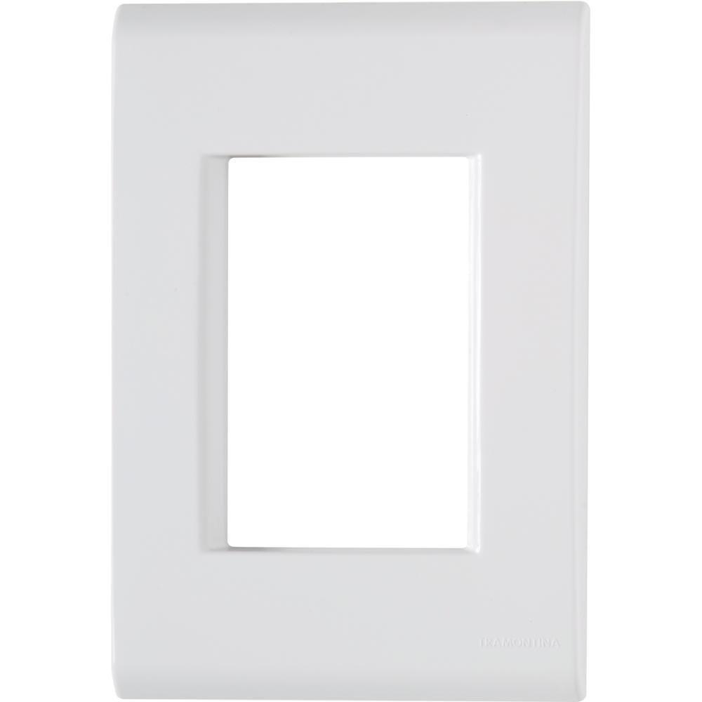 Kit 12 Placa 3 Postos Juntos 4x2 Tramontina Liz Branca - 1