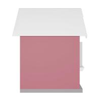 Casinha De Brinquedo Com Floreiros Mdf Rosa-branco - Criança Feliz - 5