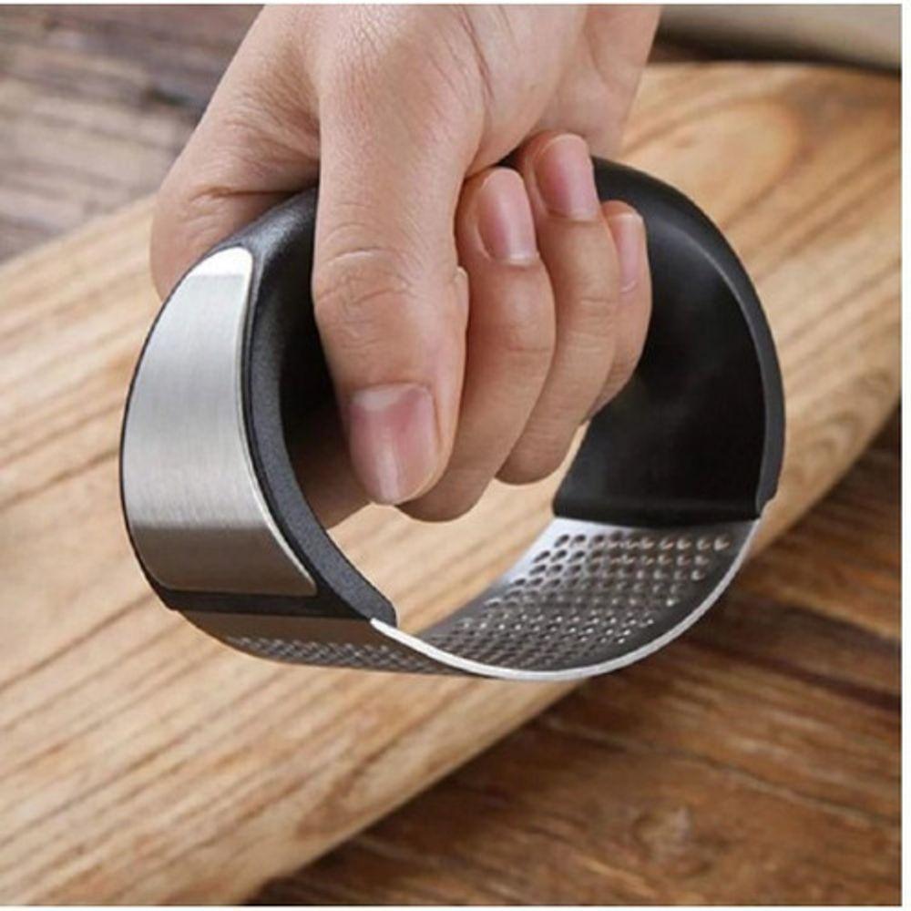 Espremedor Triturador Amassador De Alho Manual De Inox - 2