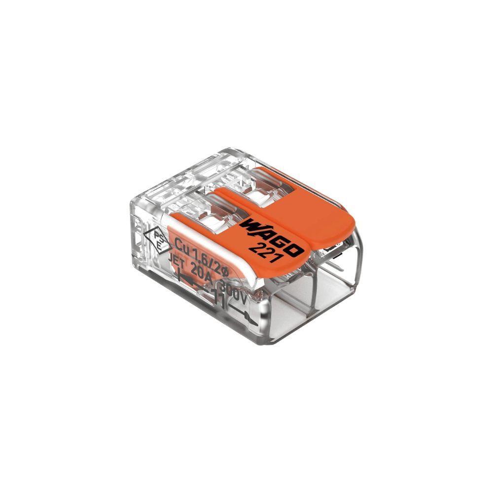 Conector Emenda 2 Polos 221-412 - Wago - 1