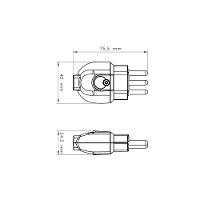Kit 6 Plugue Macho 2p+t 20 A 250 V Tramontina Branco - 3