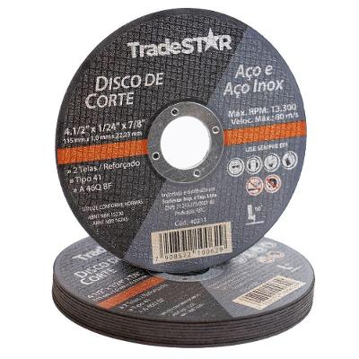 Disco Corte Fino Inox 4.1-2 X 1,0 Esmerilhadeira 100 Peças
