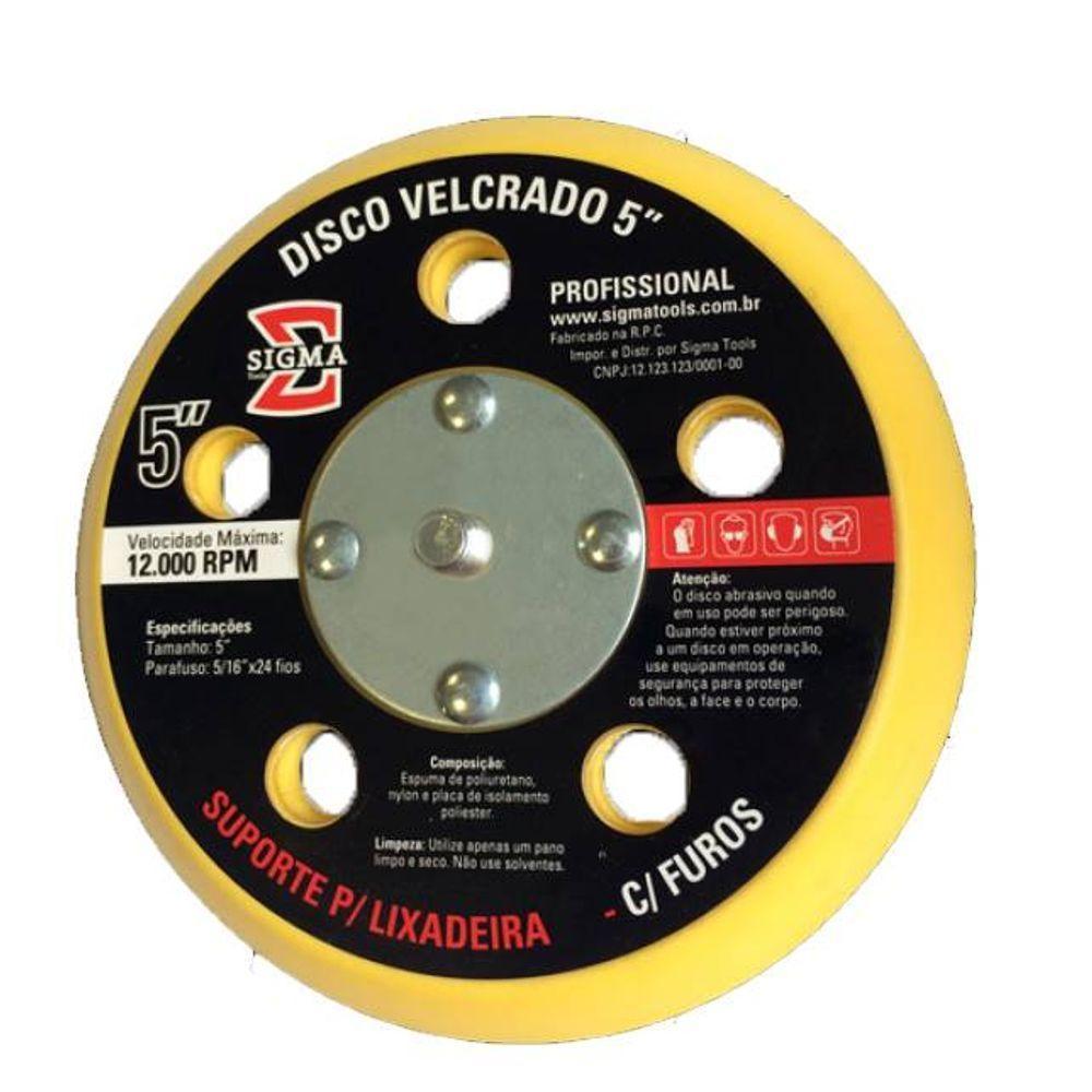 Disco Velcrado 6 Com Furos - Sigmatools - 1
