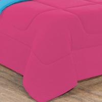 Kit Edredom Malha 100% Algodão Gran Moratta 3 Peças King - Pink -azul Turquesa. - 2
