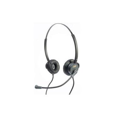 Fone De Ouvido Headset Zox Hz-30d Duplo Rj9 Preto