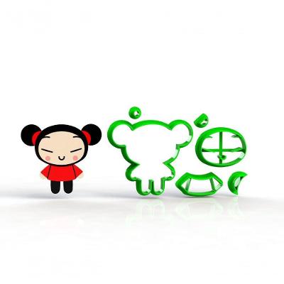 Cortador Pucca Corpo Tamanho 6 Cm