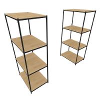 Praleira De Aço Reforçada Mini Porta Pallet 200x60x90 Estante Estoque Bandeja Crua 2 Módulos - 1