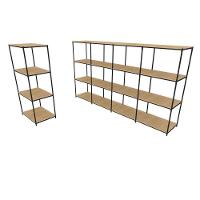 Praleira De Aço Reforçada Mini Porta Pallet 200x60x90 Estante Estoque Bandeja Crua 1 Módulo + 4 Módulos Conjugados - 1